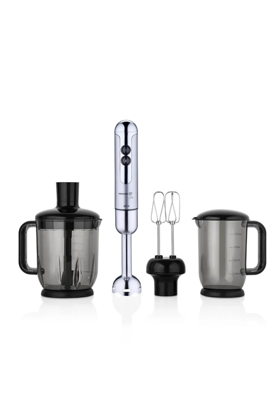 Korkmaz A447-12 Mia Mega Blender Set İnox Krom - 1