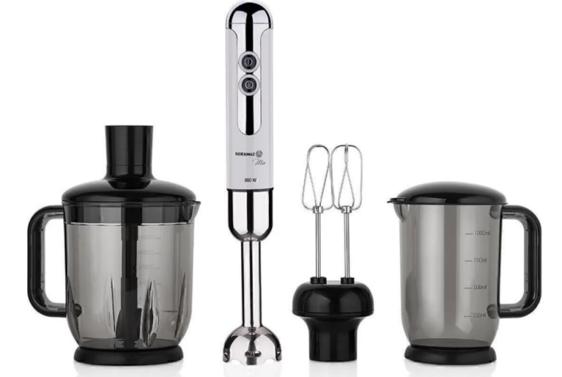 Korkmaz A447-14 Mia Mega Blender Set Vanilya Krom - 1