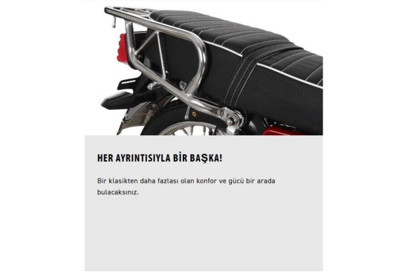 Kuba Çita 50-R Pro Gold Motosiklet Kırmızı (72 Tel Jant) - 2