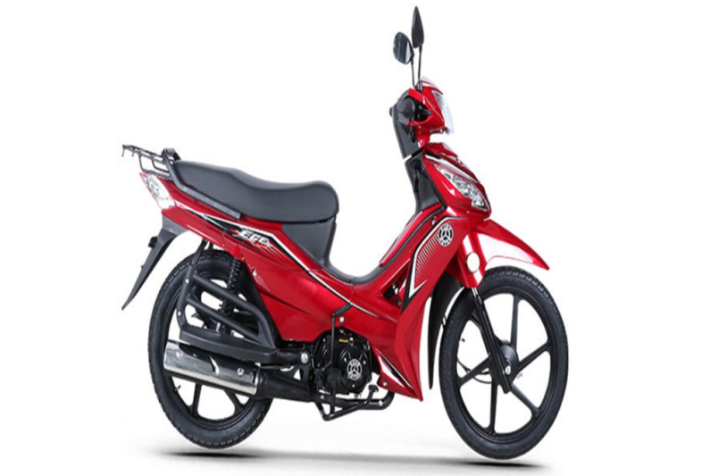 Kuba Ege50-Y İki Tekerlekli Moped Motosiklet Kırmızı - 2