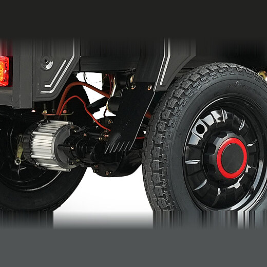 Kuba Light Cargo T-08 Elektrikli 3 Tekerlekli Kasalı Motorlu Bisiklet Gri (Koyu Gri) - 5