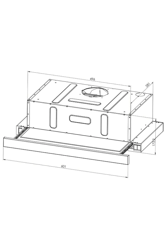 Luxell DS6-905W Beyaz Sürgülü Aspiratör