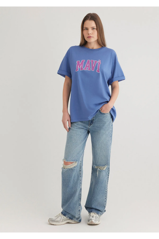 Mavi 1600843-70662 Bayan Logo Tshirt