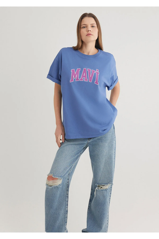 Mavi 1600843-70662 Bayan Logo Tshirt