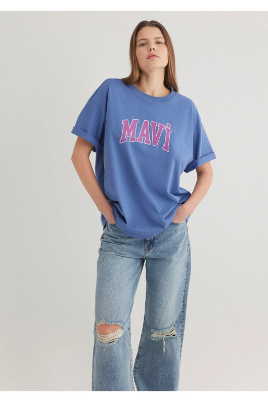 Mavi 1600843-70662 Bayan Logo Tshirt