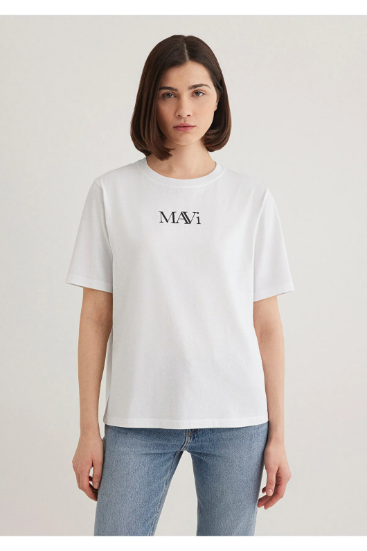 Mavi 1611594-620 Bayan Mavi Logo Tshirt