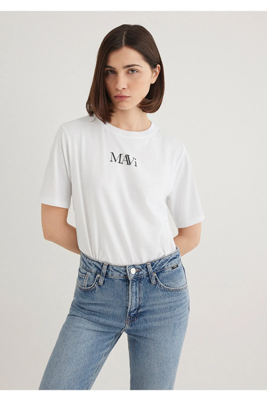 Mavi 1611594-620 Bayan Mavi Logo Tshirt