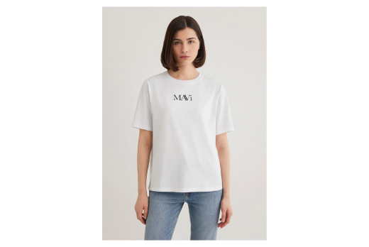 Mavi 1611594-620 Bayan Mavi Logo Tshirt - Mavi
