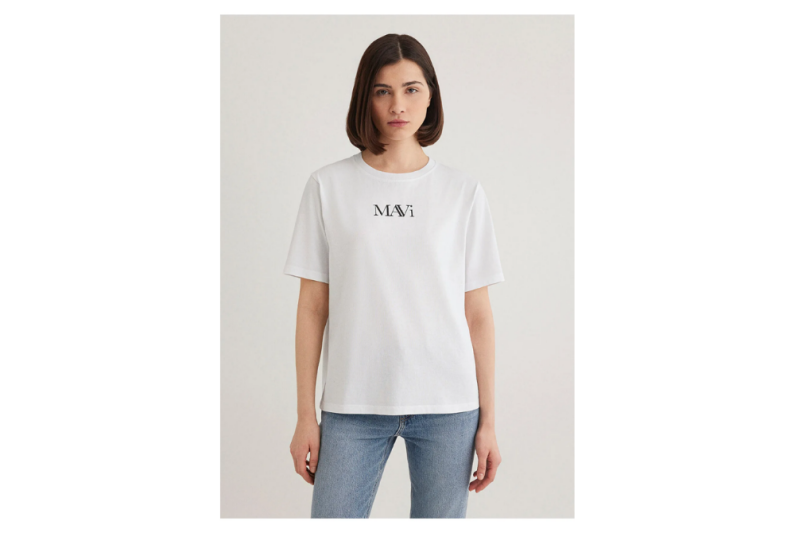 Mavi 1611594-620 Bayan Mavi Logo Tshirt - 1