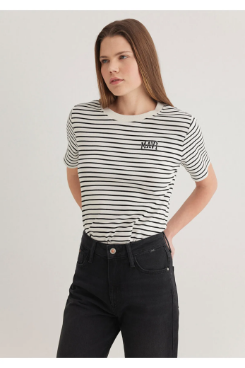 Mavi 1612224-85143 Bayan Logo Tshirt - Thumbnail