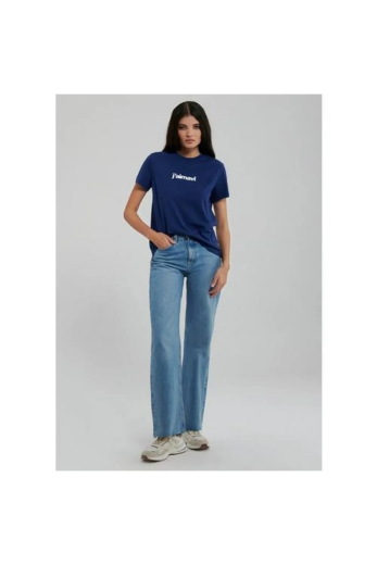 Mavi 1612242-620 Bayan Bisiklet Yaka Logo Tişört - 4