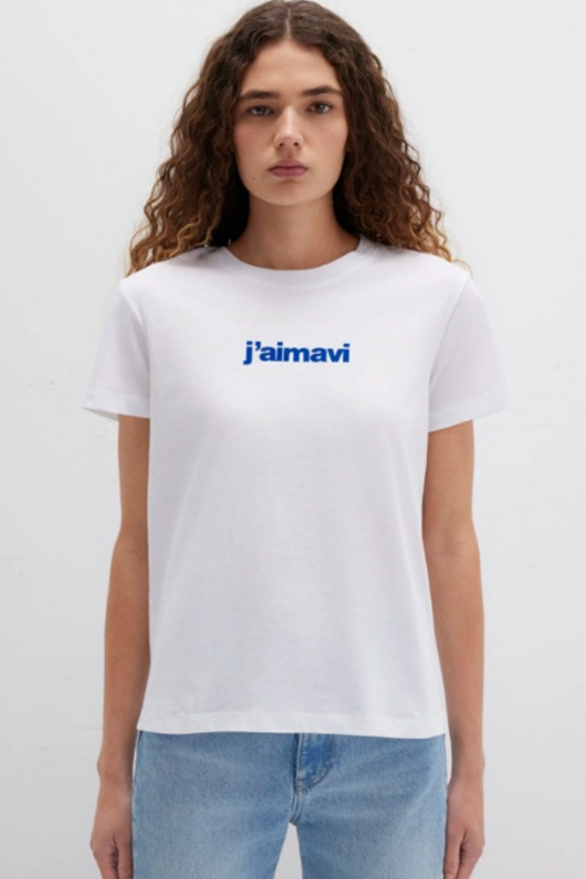 Mavi 1612242-620 Bayan Bisiklet Yaka Logo Tişört - 1