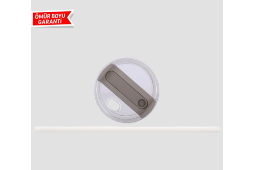 MiniQup Q3 SipStraw 900ml Pipetli Termos Mat Gri - 4