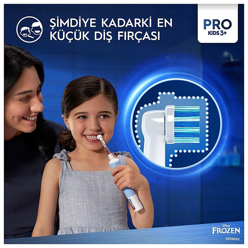 Oral-B Çocuk Şarjlı/Elektrikli Diş Fırçası Frozen - 6