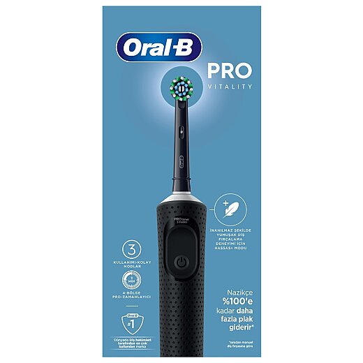 Oral-B Vitality Pro Siyah X Clean Şarjlı Diş Fırçası - 8