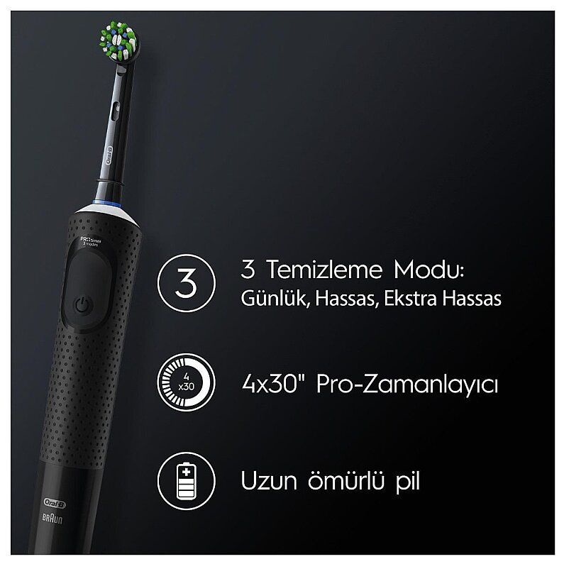 Oral-B Vitality Pro Siyah X Clean Şarjlı Diş Fırçası - 6