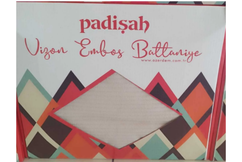 Padişah Embos Vizon Battaniye Ç.K. 220X240 Kutulu - 1