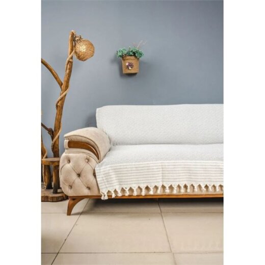 Patiska 049 Naturel Koltuk Örtüsü - Özlü Tekstil