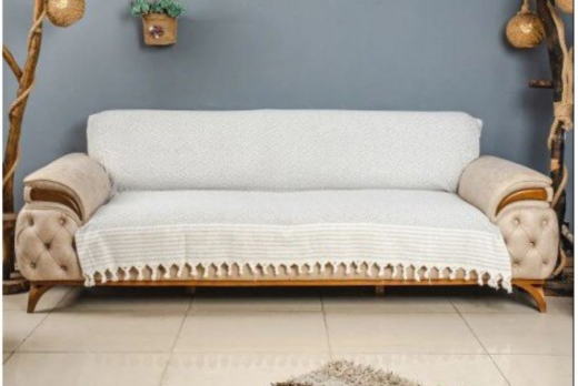 Patiska 049 Naturel Koltuk Örtüsü - Özlü Tekstil