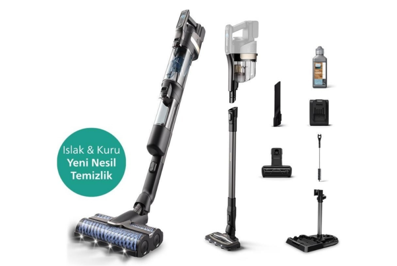 Philips Aqua Trio XW9463/11 Islak Kuru Şarjlı Dikey Süpürge - 1