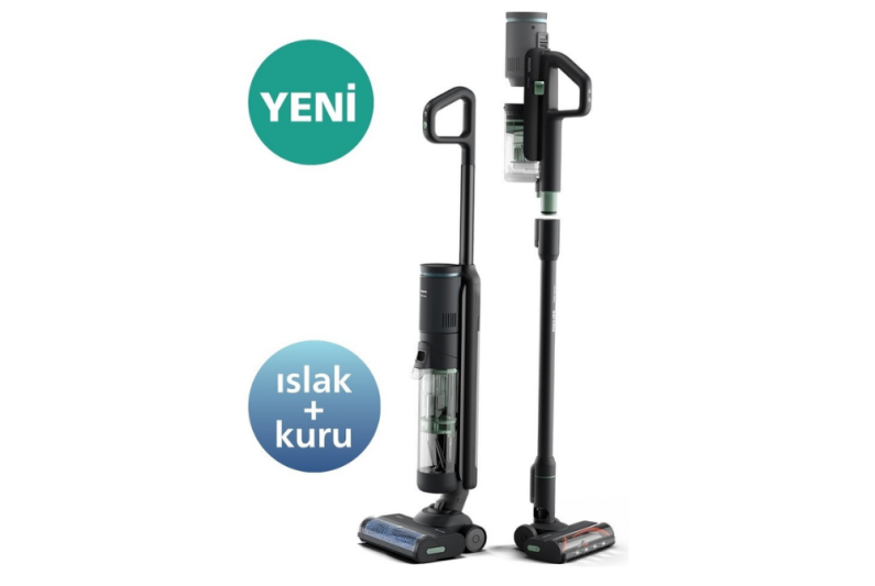 Philips AquaTrio XW7263/11 Islak Kuru Şarjlı Dikey Süpürge - 1