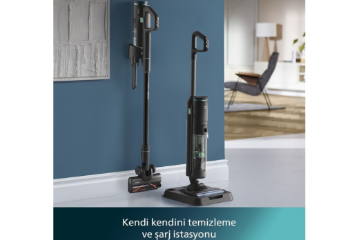 Philips AquaTrio XW7263/11 Islak Kuru Şarjlı Dikey Süpürge - 3