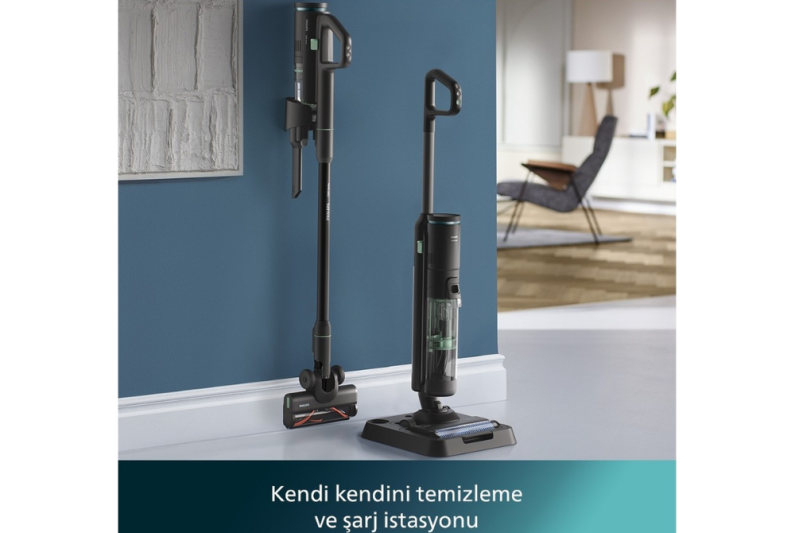 Philips AquaTrio XW7263/11 Islak Kuru Şarjlı Dikey Süpürge - 3