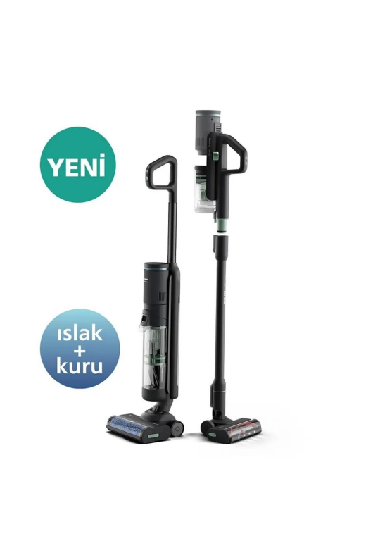 Philips AquaTrio XW7263/11 Islak Kuru Şarjlı Dikey Süpürge - 1