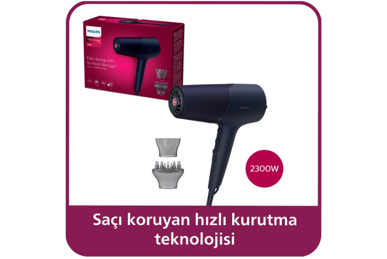 Philips BHD510/00 Thermo Shield 2100w Saç Kurutma Makinası - 1