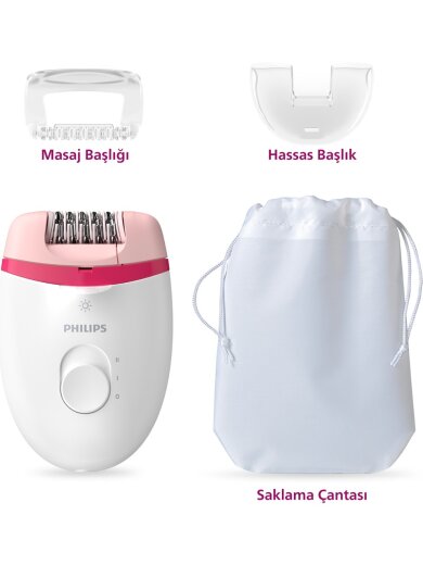 Philips BRE255/05 Satinelle Essential Kablolu Kompakt Epilatör - Philips