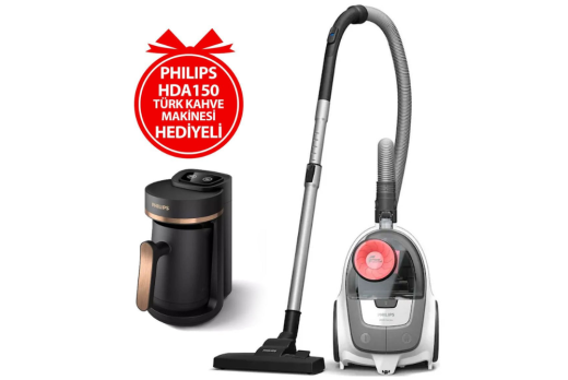 Philips BXA0056/00 XB2142 Toz Torbasız Süpürge + HDA150 Türk Kahve Makinesi Set - 1