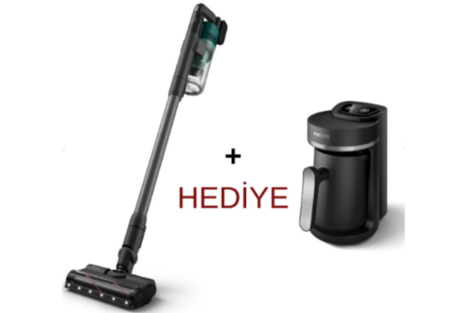 Philips BXA0076/00 XC6456 Dikey Süpürge + HDA150/61 Türk Kahve Makinesi Set - Philips