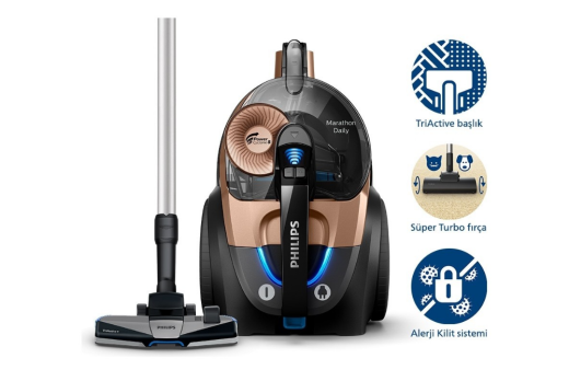 Philips BXA0078/00, XB7151/07 Toz Torbasız Süpürge DST7040/80 Ütü Bundle Set - 3