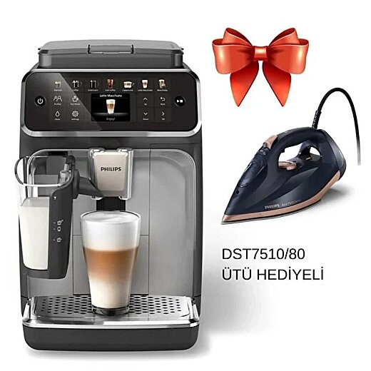 Philips BXA0103/00 EP4446/70 LatteGo Tam Otomatik Espresso Makinesi DST7510/80 Ütü Bundle Set