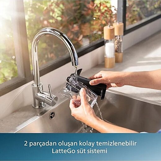 Philips BXA0103/00 EP4446/70 LatteGo Tam Otomatik Espresso Makinesi DST7510/80 Ütü Bundle Set - 4