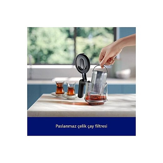 Philips HD7350/00 1900 W Cam Demlikli Çay Makinesi - 3