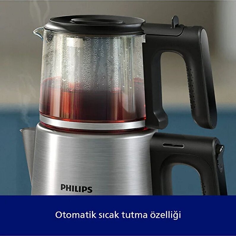 Philips HD7350/00 1900 W Cam Demlikli Çay Makinesi - 5
