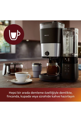 Philips HD7888/01 All-In-1 Brew Öğütücülü Filtre Kahve Makinesi - Philips