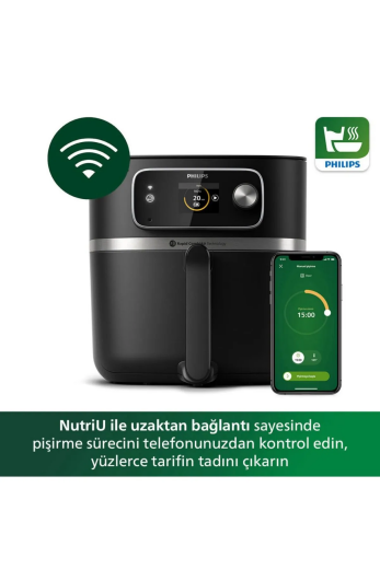 Philips HD9880/90 7000 Serisi Combi XXL Connected 8.3 lt Airfryer Yağsız Fritöz - Philips
