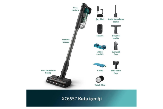 Philips XC6557/01 Şarjlı Kablosuz Dikey Süpürge - Philips