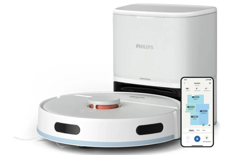 Philips Xu2100/20 Homerun 2000 Serisi Kutup Beyazı İstasyonlu Akıllı Robot Süpürge - 1