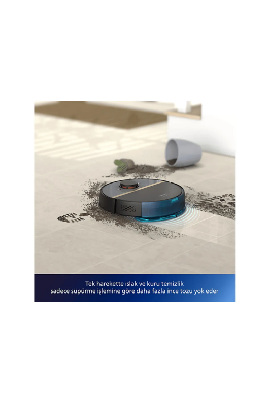 Philips XU7000/01 HomeRun 7000 Series Aqua Islak ve Kuru Robot Süpürge Siyah
