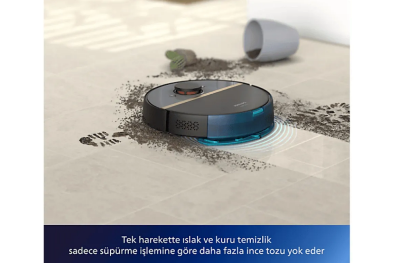 Philips XU7000/01 HomeRun 7000 Series Aqua Islak ve Kuru Robot Süpürge Siyah - 2