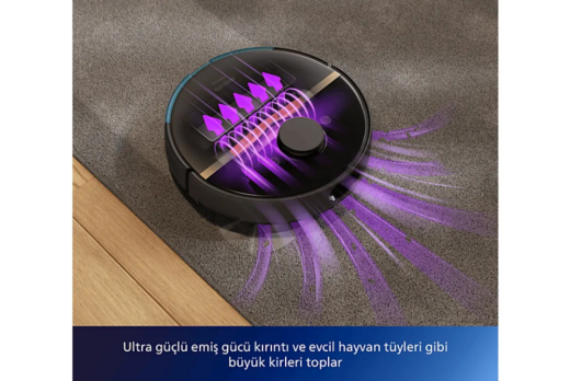 Philips XU7000/01 HomeRun 7000 Series Aqua Islak ve Kuru Robot Süpürge Siyah - 3