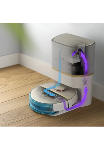 Philips XU7100/02 HomeRun 7000 Series Aqua Islak ve Kuru Robot Süpürge Beyaz - Philips