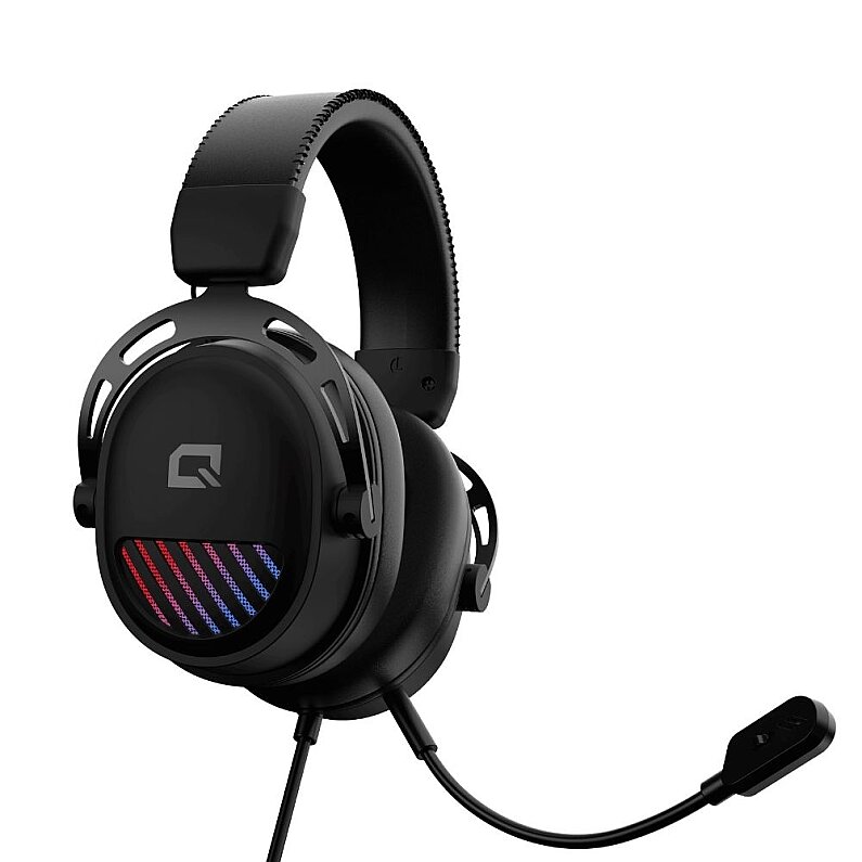 Quantum Gaming ThunderBass RGB 50mm Driver Gürültü Önleyicili Mikrofonlu USB RGB Gaming Kablolu Kulaklık - 1