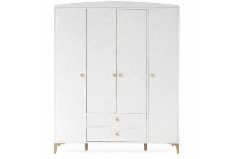 Rainbow Latte 4 Kapılı Dolap Beyaz - 1