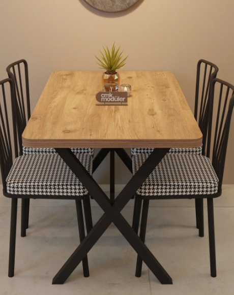 Rozinante Cmk 70x110 Kitchen Masa Takımı Çam (4CKTSXL70110-1001) - 1