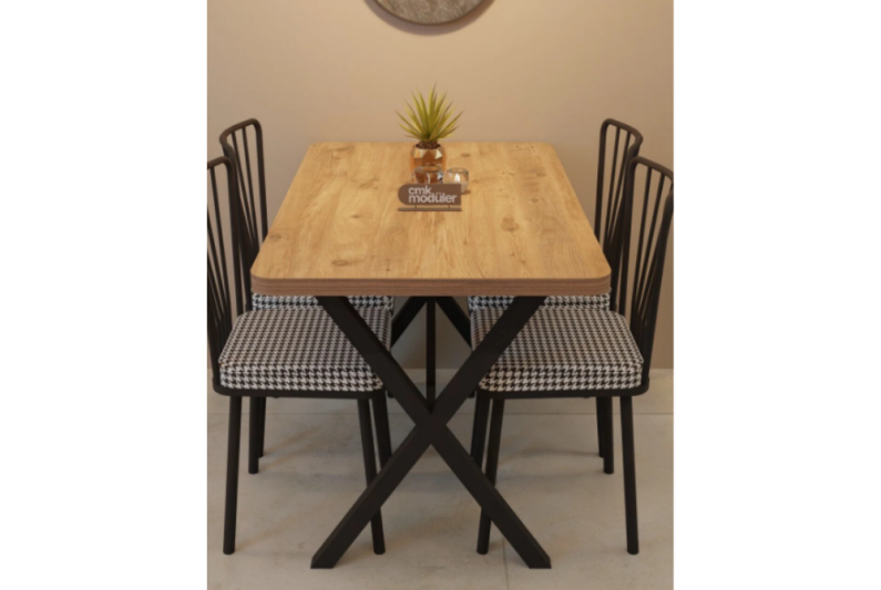 Rozinante Cmk 70x110 Kitchen Masa Takımı Çam (4CKTSXL70110-1001) - 1