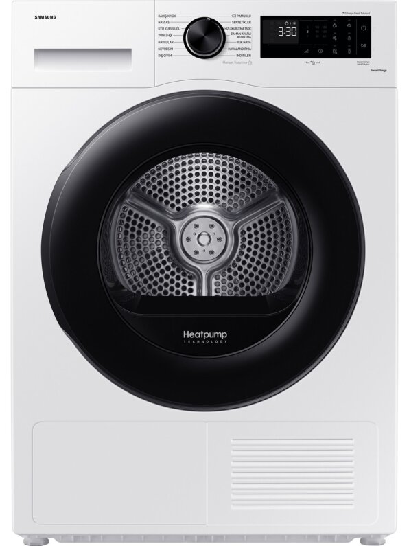 Samsung 9 kg 1400 Devir Çamaşır Makinesi ( WW90CGC04DAEAH ) + A++ 9kg Kurutma Makinesi Beyaz (DV90CGC0A0AEAH) Beyaz Eşya Set - 8